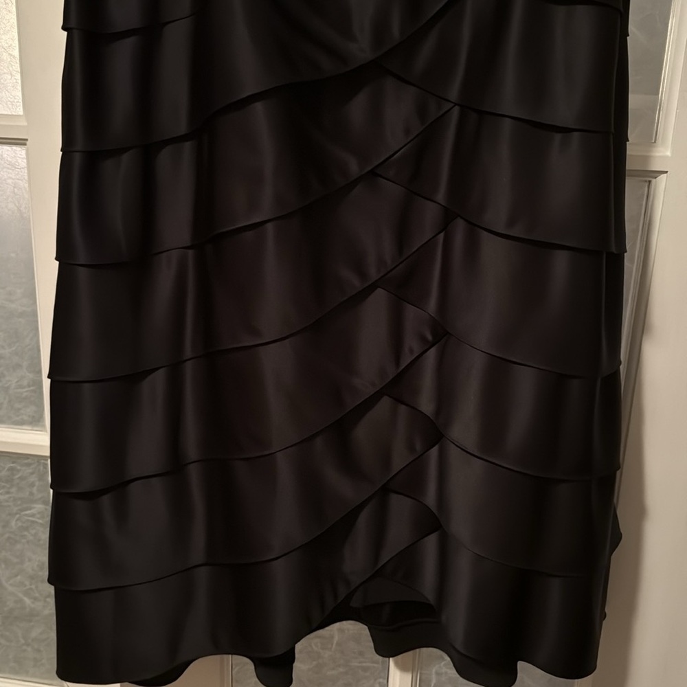 Adrianna Papell Evening Essentials Long Skirt Sz16 Black - Picture 2 of 5
